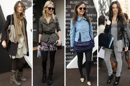 Streetstyle utanför Blugirl, A/W 2010.