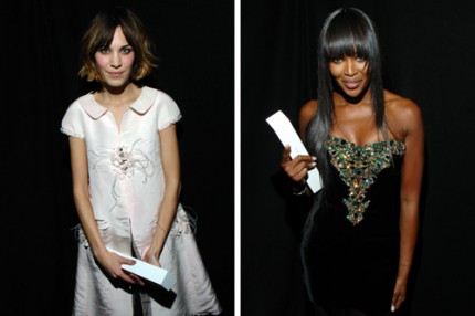 Alexa Chung och Naomi Campbell fick pris på British Fashion Awards.