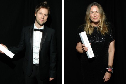 Christopher Bailey från Burberry och Emma Hill från Mulberry.