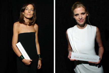 Phoebe Philo från Celine och Lara Stone fick pris på British Fashion Awards.