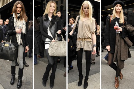 Streetstyle utanför D&G, A/W 2010.