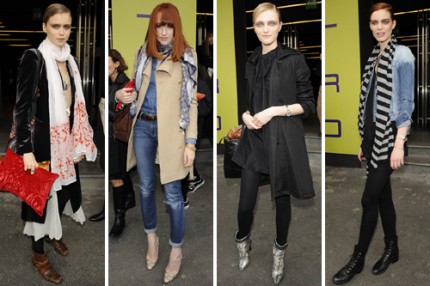 Streetstyle utanför Etro, A/W 2010.