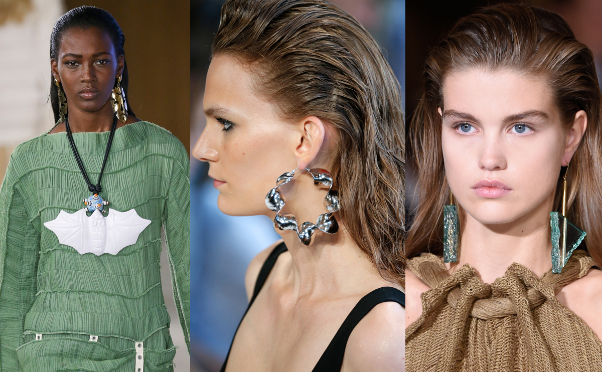 wet look hårtrender våren 2017