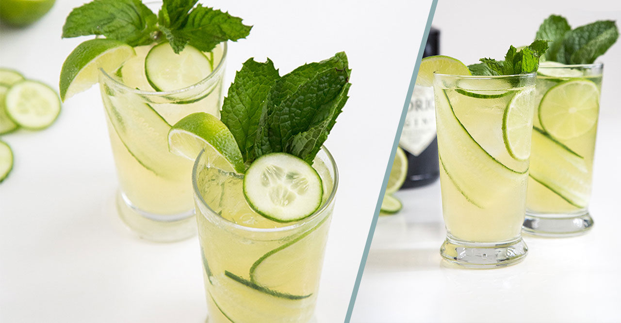 Recept Drink med gin, gurka och mynta Baaam