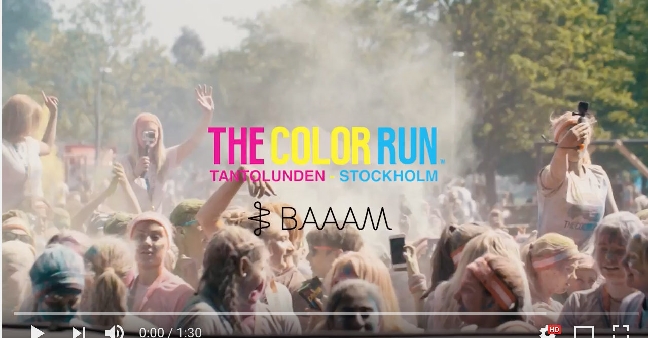 Så blev årets färggladaste lopp – se videon från The Color Run här!