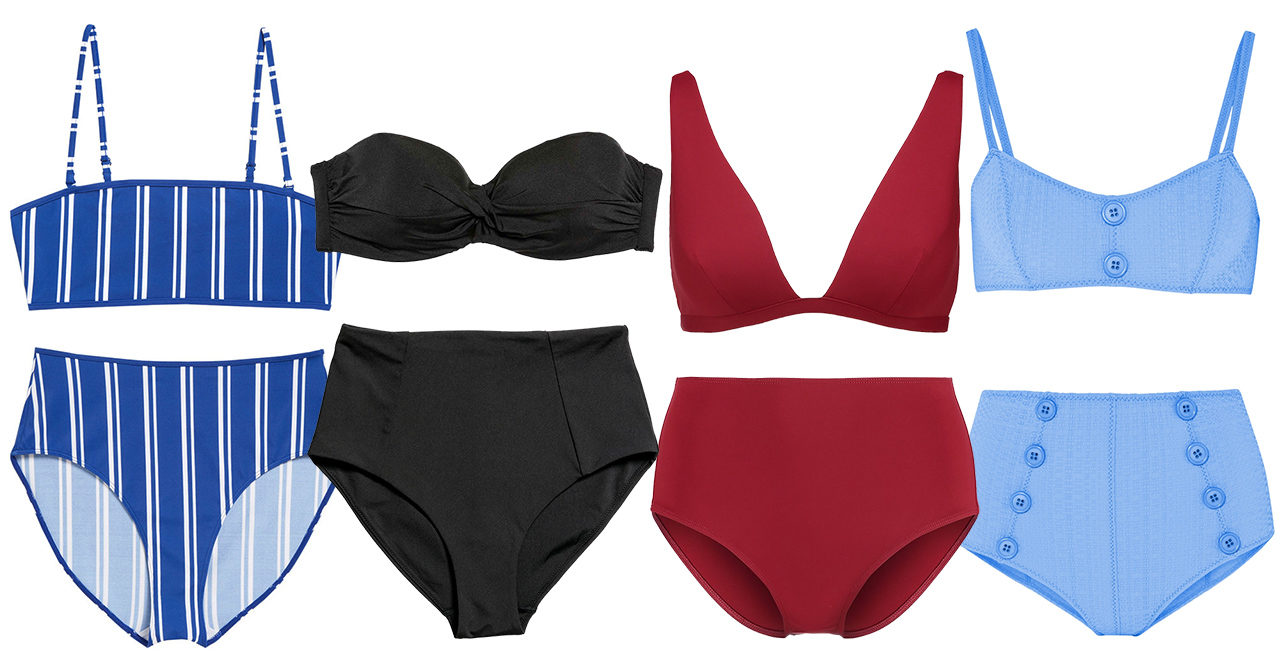 bikini med hög byxa bikini med hög byxa