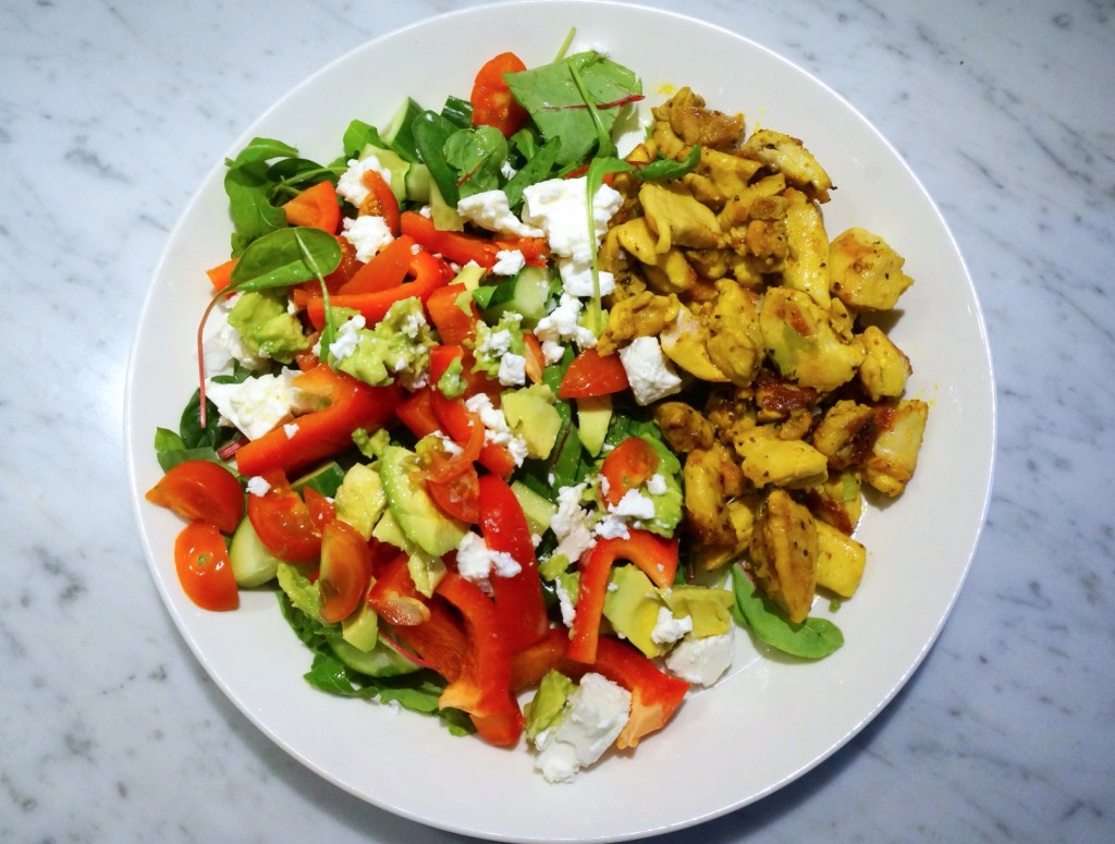 RECEPT NITTIG LUNCH – KYCKLING MED GET- OCH FÅROSTSALLAD | Ida Warg