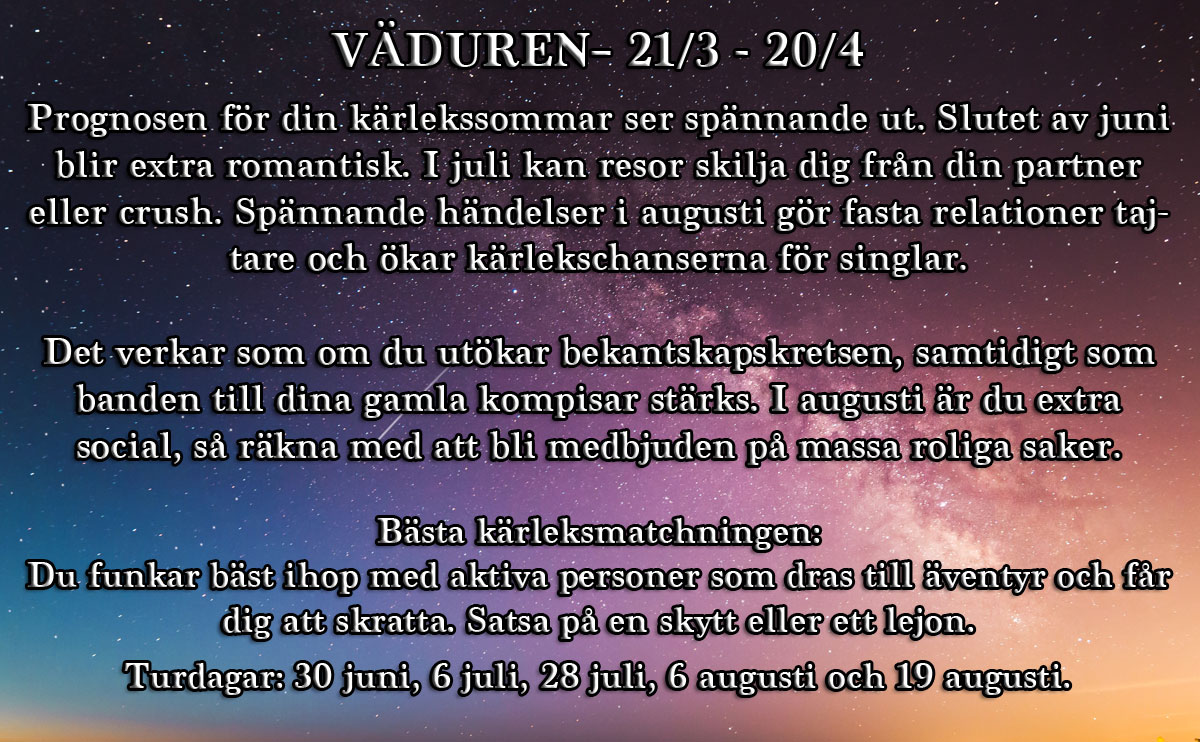 Singlar horoskop